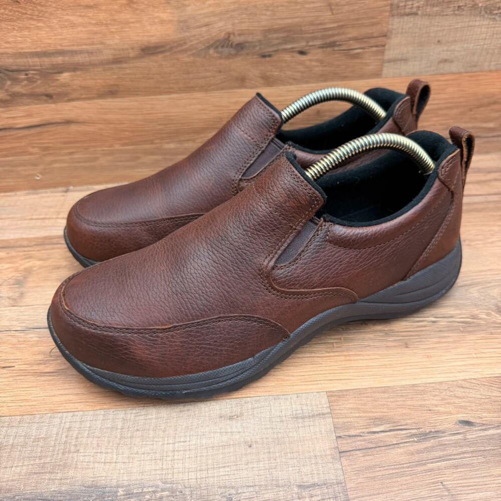 LL Bean Comfort Mocs Mens Size 9.5 M Brown Leather shoes